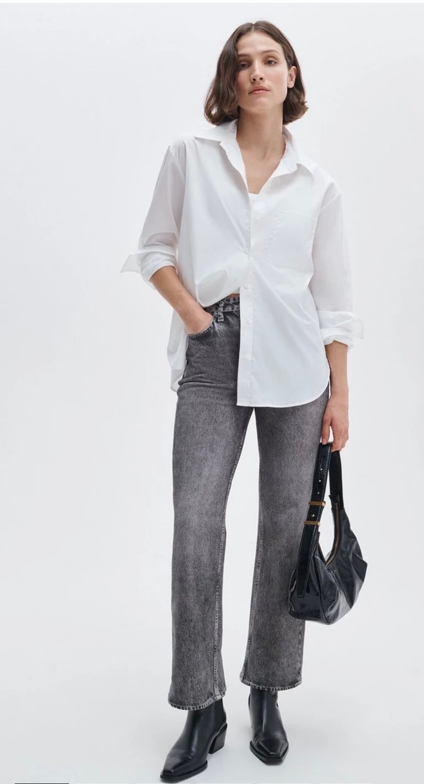 Rag & Bone Miramar Shea Ankle Pants Cotton Terry Raven Size 27 Nwt